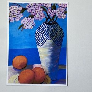 Kitchen Art Original Cherry Blossom Still Life  Art Print, Wall Decor Handmade